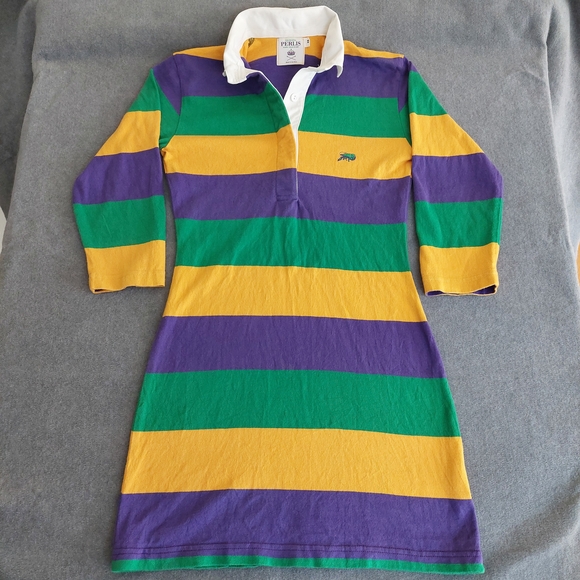 The Original PERLIS Mardi Gras Rugby Dress - XS - Picture 2 of 7